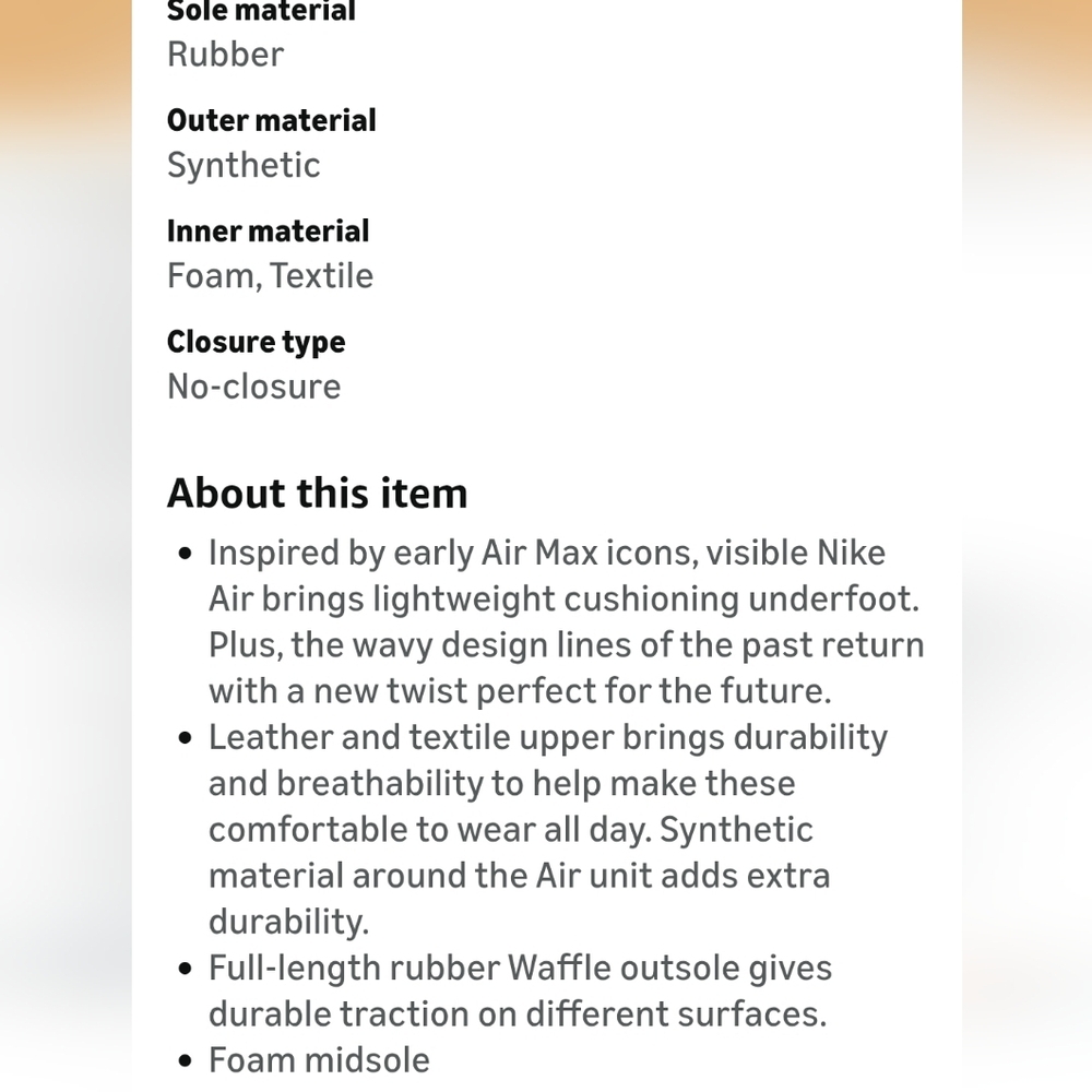 Nike Airmax SYSTM Boys 4Y Black/Dark Stucco/Black/Saturn Gold! - Picture 3 of 8